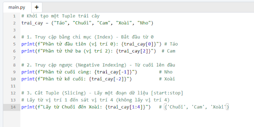 Tuple trong Python