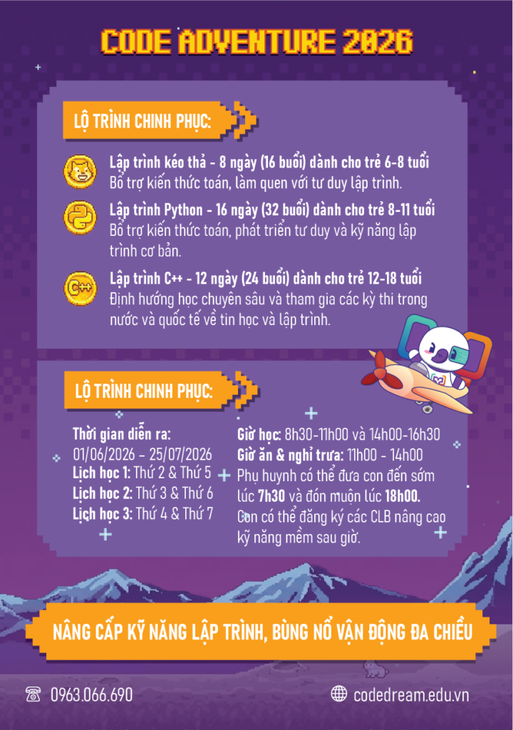 Hè rực cùng Code Adventure 2026